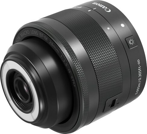 Canon EF-M 28mm f/3.5 Macro هو إصدار STM الدولي (بدون ضمان) in Kuwait