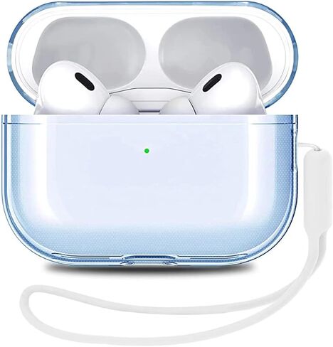 حافظة متوافقة مع Airpods Pro 3 2025، حافظة شفافة ناعمة مضادة للصدمات Airpod Pro 3rd Generation حافظة شفافة Air pods Pro 3 Gen Cases iPods pro 3 غطاء حماية لجهاز Airpod 3 Pro مع حبل قصير in Kuwait