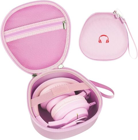 حافظة سماعات رأس للأطفال لـ iClever/EarFun/JoySpark/QearFun/Candy Bila/لسماعات الرأس السلكية القابلة للطي IMYB، تخزين سماعات الرأس لسماعات بلوتوث للأطفال فوق الأذن - أرجواني (صندوق فقط) in Kuwait