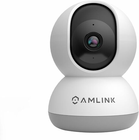 كاميرا Amcrest Link 4MP WiFi داخلية، اكتشاف الإنسان، تتبع الحركة، مع صوت ثنائي الاتجاه، كاميرا IP لاسلكية قابلة للإمالة (طاقة سلكية)، رؤية ليلية 30 قدمًا، صفارة إنذار مدمجة، AL-P401W in Kuwait