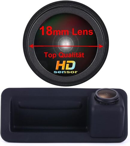 HD IP68 1280 بكسل سيارة فان 170 درجة مقبض صندوق السيارة زر بوابة الذيل الرؤية الخلفية عكس الكاميرا الاحتياطية نظام مساعد ركن السيارة متوافق مع Ford Mondeo/Fiesta/S-Max/Focus 2C 3C/Range Rover/Freelander 2 in Saudi Arabia