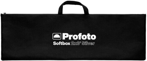 مصباح Profoto L600C LED CCT واسع للغاية مع حزمة تعتيم خالية من الوميض مع صندوق سوفت بوكس ​​مستطيل 2 × 3 بوصة وشبكة ناعمة 2 × 3 بوصة (3 قطع) in Kuwait
