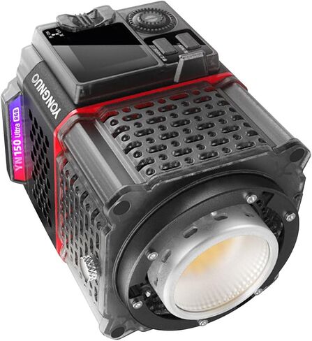 Focket 150W LED Video Light، مخرج 6680lux ساطع 2000K 10000K التحكم في درجة حرارة اللون لاسلكيًا مع عاكس صغير للتصوير الداخلي والخارجي in Saudi Arabia