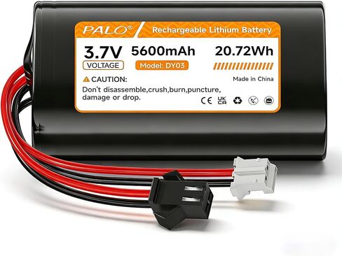 5200mAh 3.7v Lithium ion Battery with JST-PH JST 2.54/2P Plug(Not JST-PH 2.0 2-Pin) Rechargeable Battery Pack Lithium 3.7 Volt Batteries for RC Toys, Lighting,DIY Equipment(1S2P) in Kuwait