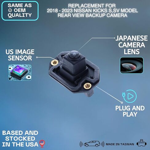 كاميرا احتياطية تحل محل 2018 2019 2020 2021 2022 2023 Nissan Kicks S, SV Model OE الجزء # 284425RA2B 284425RA0B 284425RB0B 284425RA3B (28442-5RA2B 28442-5RA0B) 28442-5RB0B 284425-RA3B) in Kuwait