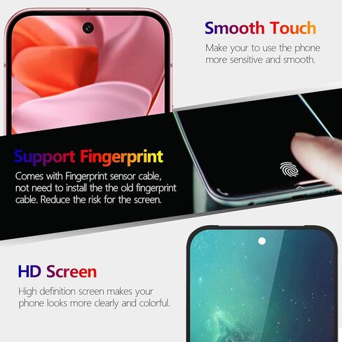 YWLRONG OLED لـ Google Pixel 9 استبدال الشاشة لـ Google Pixel 9 G2YBB GUR25 G1B60 شاشة LCD تعمل باللمس استبدال مجموعة محول الأرقام مع الأدوات (دعم بصمات الأصابع) in Saudi Arabia