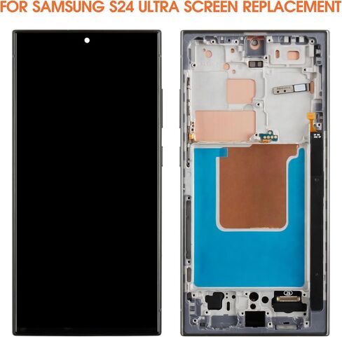 TFT for Samsung Galaxy S24 Ultra Screen Replacement for Samsung S24 Ultra LCD Display S928B SM-S928U LCD Digitizer Touch Screen Assembly Black with Frame(No Fingerprint) in Saudi Arabia
