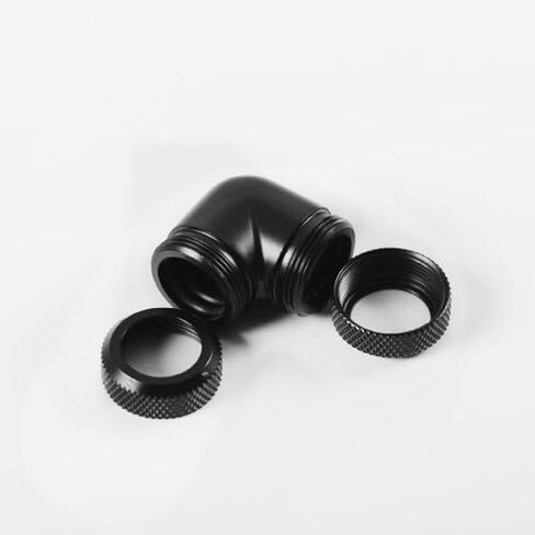 Barrow 14mm Multi-Link to Multi-Link Fitting, 90 Degree Angle, Black, 4-pack in Saudi Arabia
