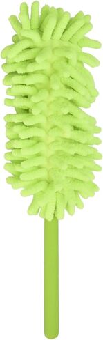 Microfiber Duster with Extension Pole, Stainless Steel Handheld Telescopic Duster Ceiling Fan Cleaner Duster for Blinds Fan Desk Ceiling Cabinet Cupboard Cleaning in Saudi Arabia
