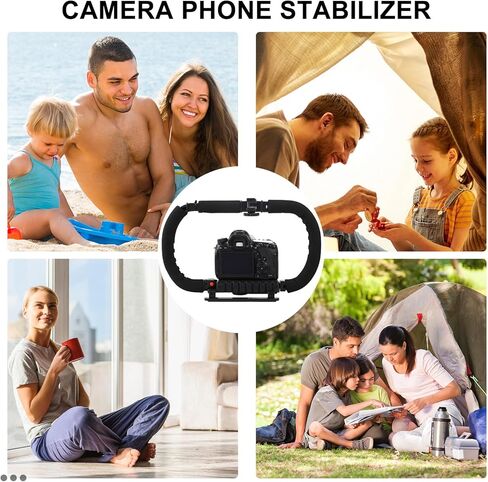 مثبت الكاميرا المحمول U Rig ودعامة تثبيت لكاميرات DSLR والهواتف الذكية مع دعم مزدوج مضاد للاهتزاز، جهاز محمول لمصوري الفيديو المحترفين in Saudi Arabia