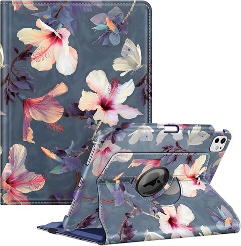 حافظة Fintie الدوارة لجهاز iPad Pro 11 بوصة (M5) 2025 / (M4) 2024 - [حامل أقلام مدمج] غطاء حماية ذكي قابل للدوران 360 درجة، نوم/استيقاظ تلقائي، أسود in Kuwait