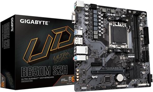 اللوحة الأم جيجابايت B650M S2H (AM5/2xDDR5/HDMI/DP/VGA/USB 3.2/M.2) in Saudi Arabia