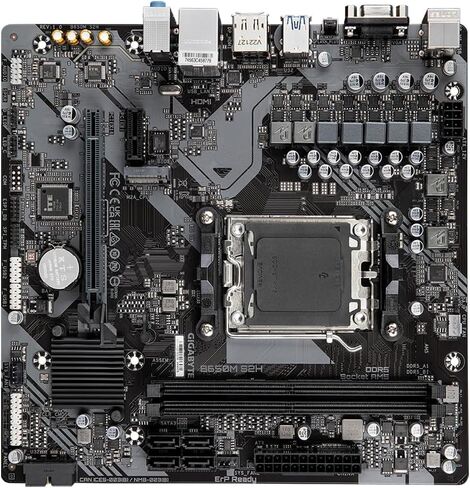 اللوحة الأم جيجابايت B650M S2H (AM5/2xDDR5/HDMI/DP/VGA/USB 3.2/M.2) in Saudi Arabia