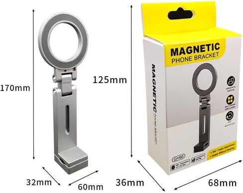 Flexible Rotation Magnetic Phone Holder Universal Travel Hands Free Airplane Mount for iPhone 17 16 15 14 13 12 Pro Max in Saudi Arabia