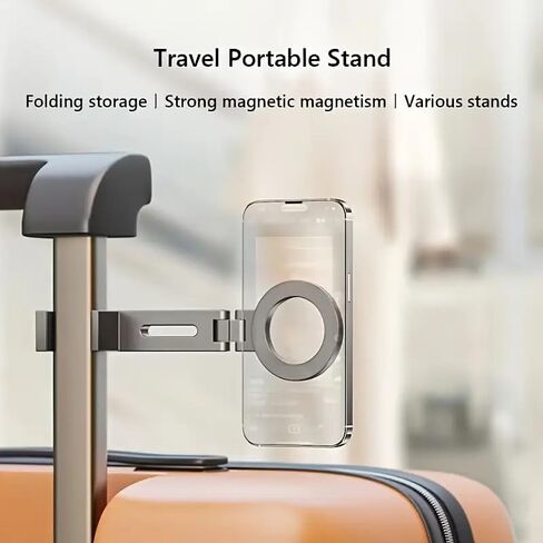 Flexible Rotation Magnetic Phone Holder Universal Travel Hands Free Airplane Mount for iPhone 17 16 15 14 13 12 Pro Max in Saudi Arabia