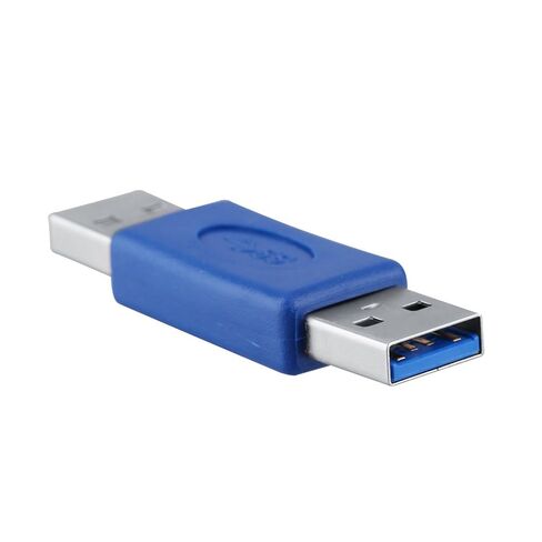 Qiilu عالي السرعة USB 3.0 نوع A ذكر لكتابة A ذكر M M محول مقرنة مغير الجنس موصل Pro جديد - متوافق مع وصلة USB 3.0 in Saudi Arabia