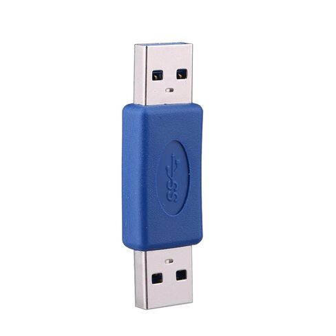 Qiilu عالي السرعة USB 3.0 نوع A ذكر لكتابة A ذكر M M محول مقرنة مغير الجنس موصل Pro جديد - متوافق مع وصلة USB 3.0 in Saudi Arabia