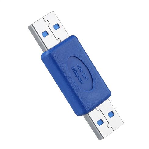 Qiilu عالي السرعة USB 3.0 نوع A ذكر لكتابة A ذكر M M محول مقرنة مغير الجنس موصل Pro جديد - متوافق مع وصلة USB 3.0 in Saudi Arabia