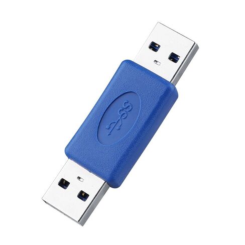 Qiilu عالي السرعة USB 3.0 نوع A ذكر لكتابة A ذكر M M محول مقرنة مغير الجنس موصل Pro جديد - متوافق مع وصلة USB 3.0 in Saudi Arabia