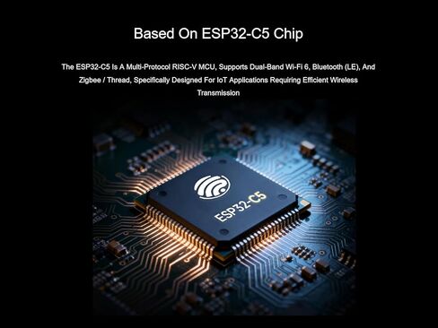 Waveshare ESP32-C5 5 جيجا هرتز/2.4 جيجا هرتز ثنائي النطاق Wi-Fi 6 Dev Board، استنادًا إلى وحدة ESP32-C5-WROOM-1، معالج RISC-V بسرعة 240 ميجا هرتز، يدمج بروتوكولات BLE 5/Zigbee/Thread، فلاش 16 ميجابايت، ذاكرة PSRAM 8 ميجابايت (مع رأس الدبوس) in Kuwait