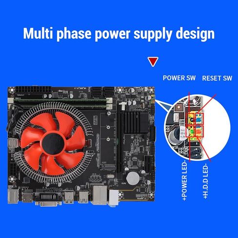 مجموعة اللوحة الأم للكمبيوتر المكتبي، 4-Core 8-Thread Double Channel 8G DDR3 Memory M.2 PCI E 16X Slot NGFG NVME DDR3 1600/1333/1066 MHZ اللوحة الرئيسية للطاقة لمعالج I7 4770 in Kuwait