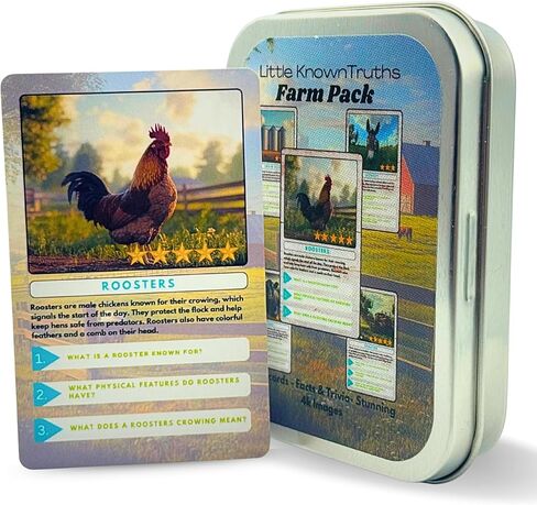 Dinosaur Trivia Flash Cards for Kids Ages 3+, Educational Dinosaur Learning Game, STEM Flash Cards in Metal Tin, Screen-Free Travel Toy in Saudi Arabia