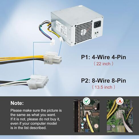 LXun 290W H290AM-00 Power Supply Compatible with Dell Optiplex 3020 7020 9020 Precision T1700PowrEdgeT20 (MT Mini Tower) RVTHD KPRG9 HYV3H D290A001L L290AM-00 PS-3291-1DF H290EM-00 Dell Optiplx PSU in Kuwait
