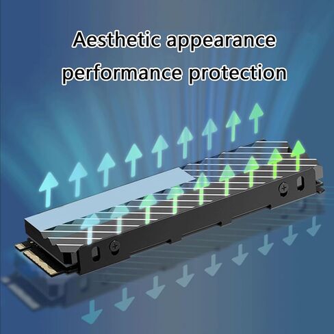 أنظمة تبريد محركات الأقراص الصلبة العالية مع تبديد الحرارة المحسن لملحقات المشتت الحراري 2280 NVMe لمحرك الأقراص الصلبة PC SSD in Kuwait