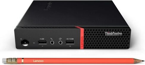 Lenovo ThinkCentre M715q Business Tiny Mini Desktop Computer PC, AMD Ryzen 5 Pro 2400GE 3.8 GHz, 8 GB RAM, 256 GB SSD, WiFi, Bluetooth, DisplayPort, USB 3.1 Gen 1, Windows 11 Pro (Renewed) in Kuwait