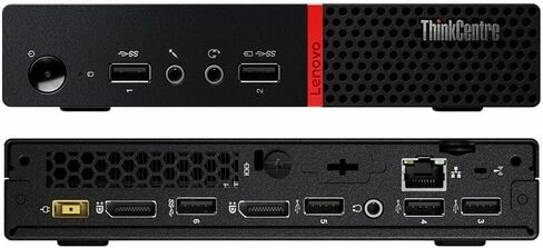 Lenovo ThinkCentre M715q Business Tiny Mini Desktop Computer PC, AMD Ryzen 5 Pro 2400GE 3.8 GHz, 8 GB RAM, 256 GB SSD, WiFi, Bluetooth, DisplayPort, USB 3.1 Gen 1, Windows 11 Pro (Renewed) in Kuwait
