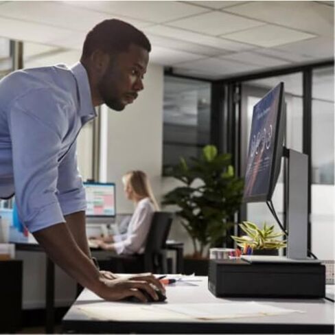 كمبيوتر مكتبي صغير HP Elite 805، AMD Ryzen 5 (6 كور 12 خيط)، تصميم فائق الهدوء، ذاكرة وصول عشوائي 32 جيجابايت، 1 تيرابايت PCIe SSD، دعم شاشة 4K مزدوجة، USB-C، بلوتوث 5.2، Wi-Fi 6، لوحة مفاتيح وماوس، Windows 11 Pro in Kuwait