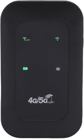 Yosoo Health Gear 4G 5G يدعم نقطة اتصال واي فاي المحمولة، راوتر واي فاي محمول للسفر مع فتحة بطاقة SIM يدعم 10 أجهزة متصلة نقطة اتصال عالية السرعة 300 ميجابت في الثانية in Saudi Arabia