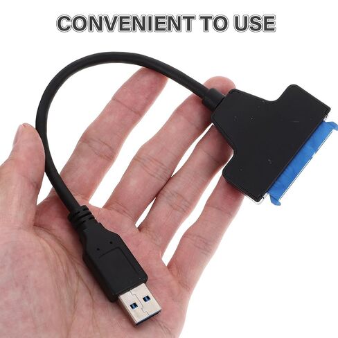 5 Inch Serial Ata Hard Drive Cable USB External Disk Adapter Data Transfer Converter for SSD Hard Disk Compatible with Desktop and Laptop Computers in Saudi Arabia