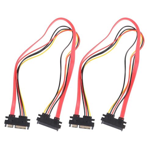 Veemoon Power Adapter Cable 7+15 Pin Male to Female Optical Drive and Hard Disk Extension Cord 2pcs for Computer Power Supply and Data Connection in Saudi Arabia