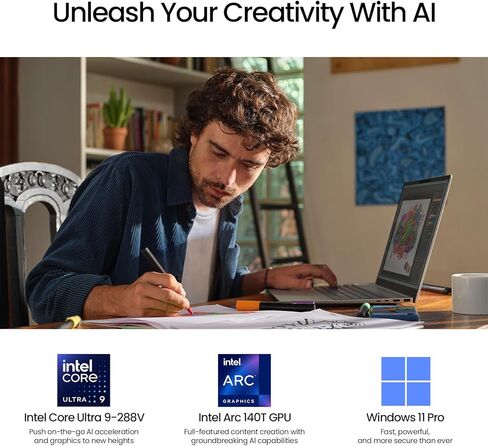 2026 HP OmniBook 5 16 بوصة كمبيوتر محمول يعمل باللمس، 16 بوصة IPS 2K شاشة تعمل باللمس كمبيوتر محمول للأعمال AI PC، الجيل الخامس عشر Intel Core Ultra 9 (16-Cores)، 32 جيجابايت DDR5 RAM 2 تيرابايت SSD|Windows 11 Pro|لوحة مفاتيح بإضاءة خلفية in Kuwait