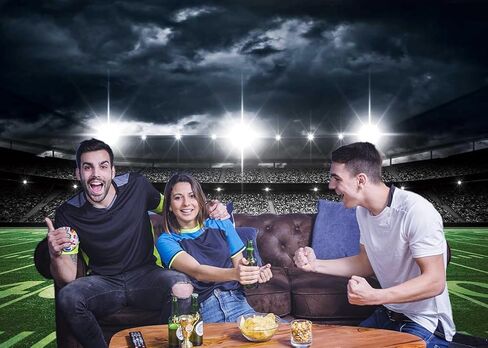 Football Field Backdrop Sports Stadium Photography Background Football Theme Birthday Party Decorations Banner Supplies (82x59inch(7x5FT)) in Kuwait
