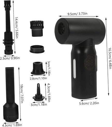 Lurrose Compressed Air Duster Electric Air Blower Portable for Pc Car Detailing in Saudi Arabia