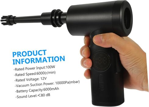 Lurrose Compressed Air Duster Electric Air Blower Portable for Pc Car Detailing in Saudi Arabia