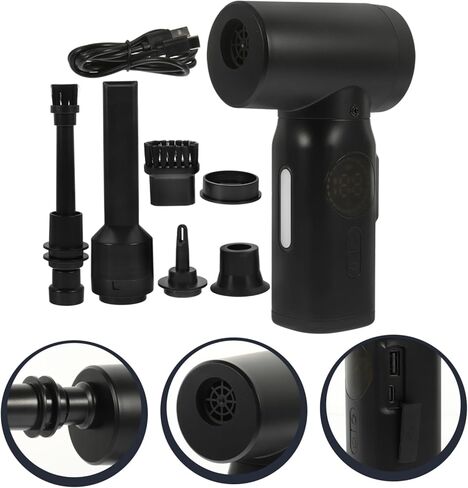 Lurrose Compressed Air Duster Electric Air Blower Portable for Pc Car Detailing in Saudi Arabia