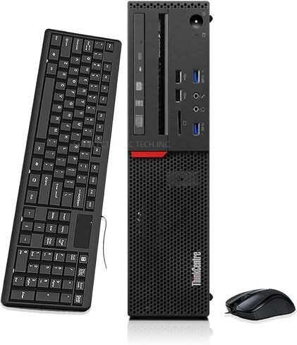 Lenovo ThinkCentre M700 SFF Desktop Computer, 6th Gen Dual Core i3-6100 3.7GHz, 8GB DDR4 RAM 256GB SSD, VGA, DisplayPort, Keyboard & Mouse, WiFi, BT, Windows 11 Pro (Renewed) in Kuwait