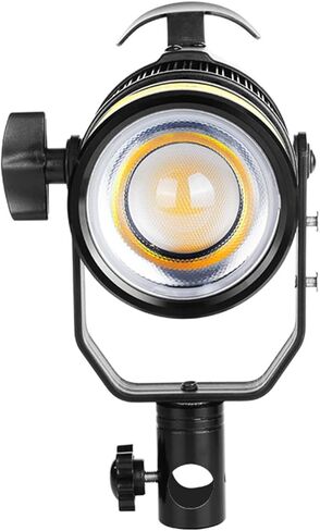 مصباح فيديو LED من PUSOKEI، قابل للتعتيم 2700K-6500K CRI 96+، مع تكبير 12-50 قابل للتعديل و5 أوضاع للمشهد، للتصوير الفوتوغرافي بالفيديو والبث المباشر (قابس الولايات المتحدة) in Kuwait