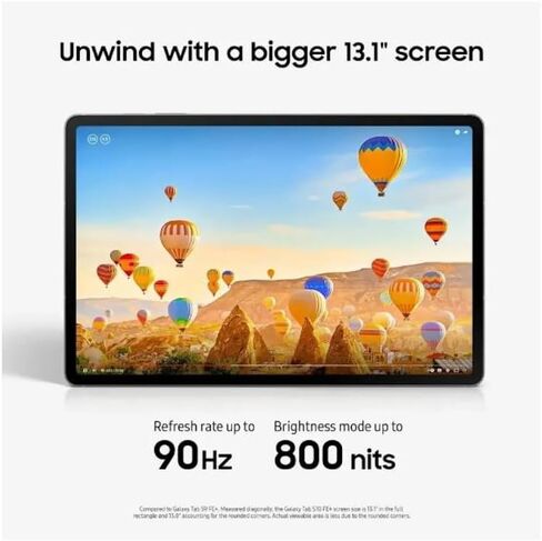 Samsung Galaxy Tab S10 FE+ 13.1 بوصة 128 جيجابايت واي فاي مع قلم S فضي SM-X620NZSAXAR (متجدد) in Kuwait