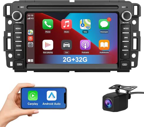 راديو سيارة Android 13 [2G+32G] لسيارة GMC Sierra Yukon شيفروليه بويك تشيفي سيلفرادو، شاشة ستيريو تعمل باللمس 7 بوصة مع نظام تحديد المواقع SWC Wireless CarPlay Android Auto in Kuwait
