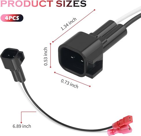 4PCS Speaker Harness Adapter,OEM#72-5600 Door Speaker Adapter for Easy Speakers Connection,Speakers Wiring Harness Car Accessories Compatible with Ford Lincoln Mercury Mazda in Saudi Arabia
