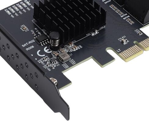 بطاقة توسيع PCIe ذات 6 منافذ، وحدة تحكم PCI E 1X بسرعة 6 جيجابت في الثانية إلى وحدة تحكم Serial ATA 3.0 مع محول وحدة تحكم SATA 3.0 ذو دعامة منخفضة لفتحة PCIe لأنظمة 8 و10 و11 ولينكس in Kuwait
