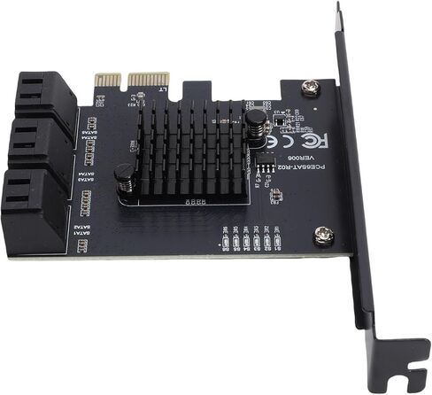 بطاقة توسيع PCI E 1X، بطاقة توسيع Serial ATA 3.0 مع دعامة منخفضة المستوى، تكامل سريع وتركيب مرن، 6 منافذ PCIe بسرعة 6 جيجابت في الثانية للأنظمة in Kuwait