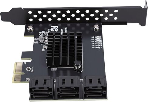 بطاقة توسيع PCI E 1X، بطاقة توسيع Serial ATA 3.0 مع دعامة منخفضة المستوى، تكامل سريع وتركيب مرن، 6 منافذ PCIe بسرعة 6 جيجابت في الثانية للأنظمة in Kuwait