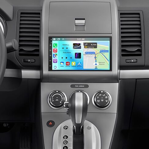 Android 14 Car Stereo for Nissan Sentra 2007-2012 with Wireless CarPlay and Android Auto, 7 Inch IPS Touchscreen Double Din Car Radio Supports Bluetooth GPS WiFi SWC FM SWC Mirror Link Backup Camera in Saudi Arabia
