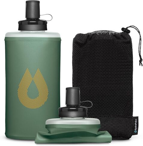 HydraPak PackFlask (500 مل أو 750 مل) - زجاجة مياه مثبتة على الظهر لحقائب الظهر - بدون استخدام اليدين، سهلة الوصول، خفيفة للغاية، قارورة ناعمة قابلة للطي للمشي لمسافات طويلة وحقائب الظهر in Kuwait