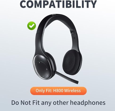 وسائد أذن بديلة لسماعات الرأس اللاسلكية Logitech H800 - وسائد أذن تتميز بجلد بروتين أكثر نعومة وإسفنج عالي الكثافة in Kuwait